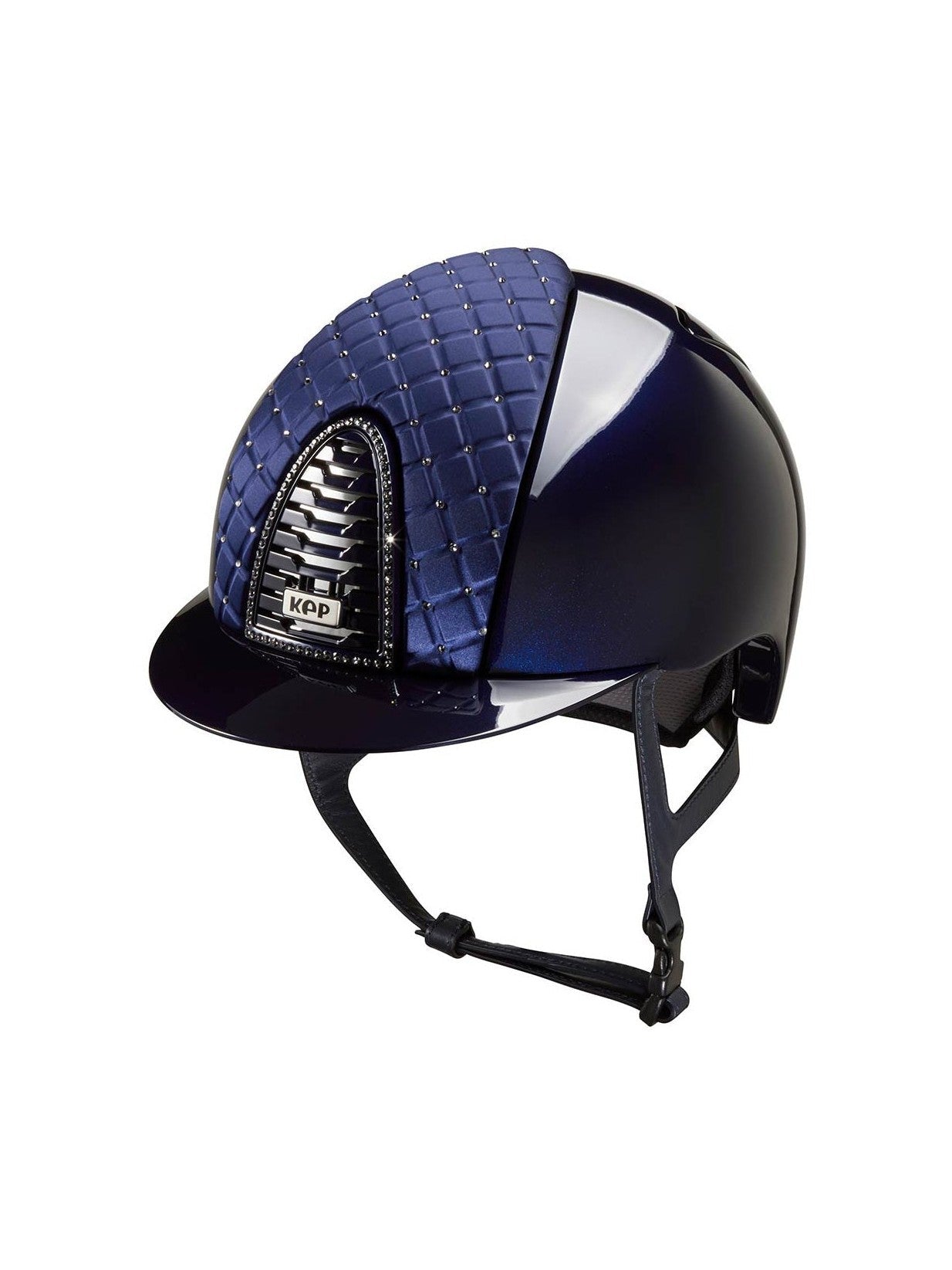 KEP ITALIA CROMO 2.0 METAL KASK JEŹDZIECKI MILANO SWAROVSKI GRANATOWY - KEP Italia Equishop