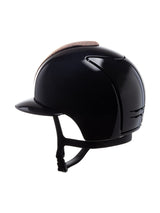 KEP ITALIA CROMO 2.0 POLISH KASK JE?DZIECKI GALASSIA PINK FRONT/POLO VISOR/MIRROR BLK FRAME BUTTON/ZIRC RG LOGO CZARNY - KEP Italia Equishop