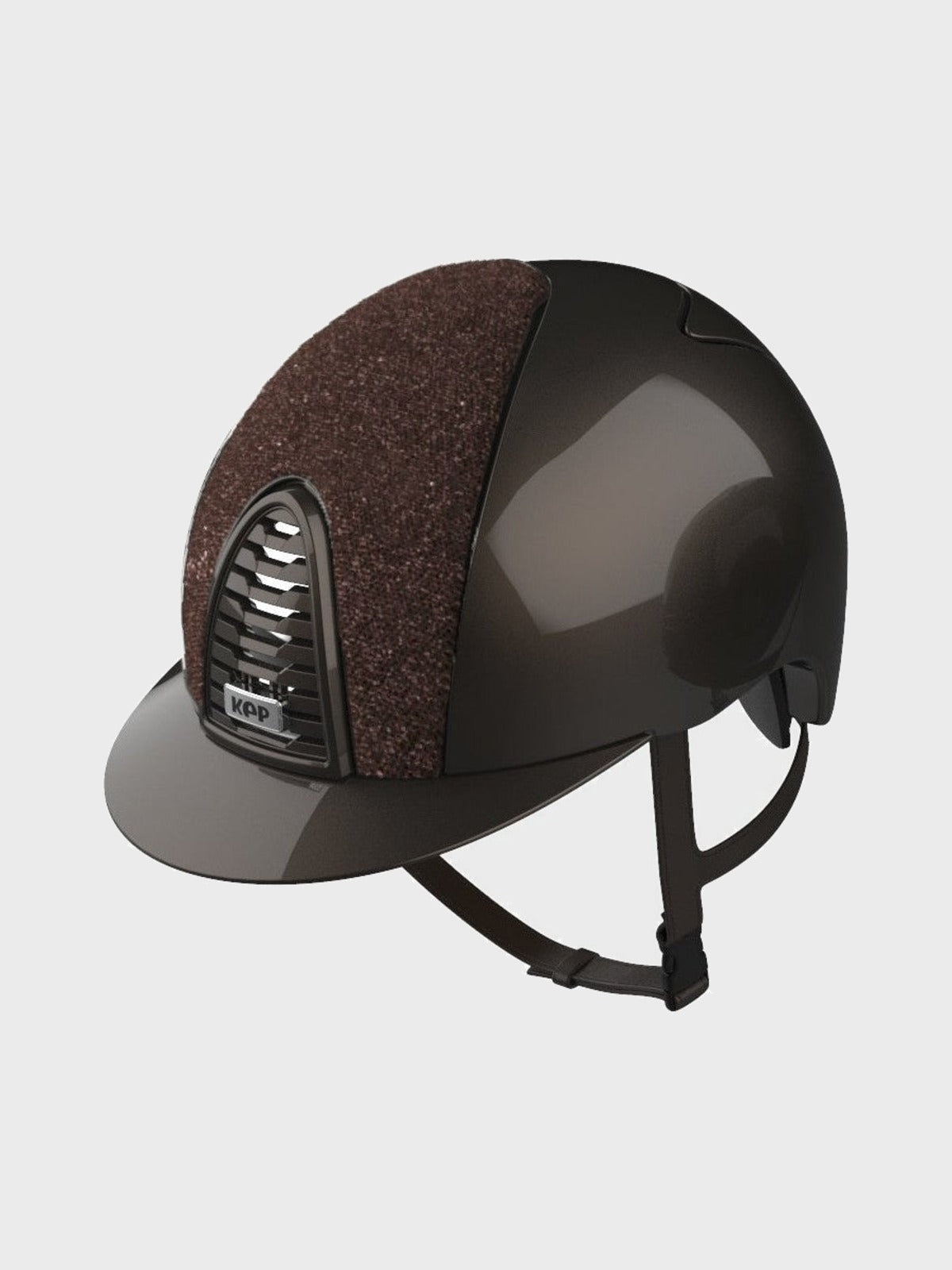 KEP ITALIA CROMO 2.0 POLISH KASK JEŹDZIECKI GLITTER BRĄZOWY - KEP Italia Equishop