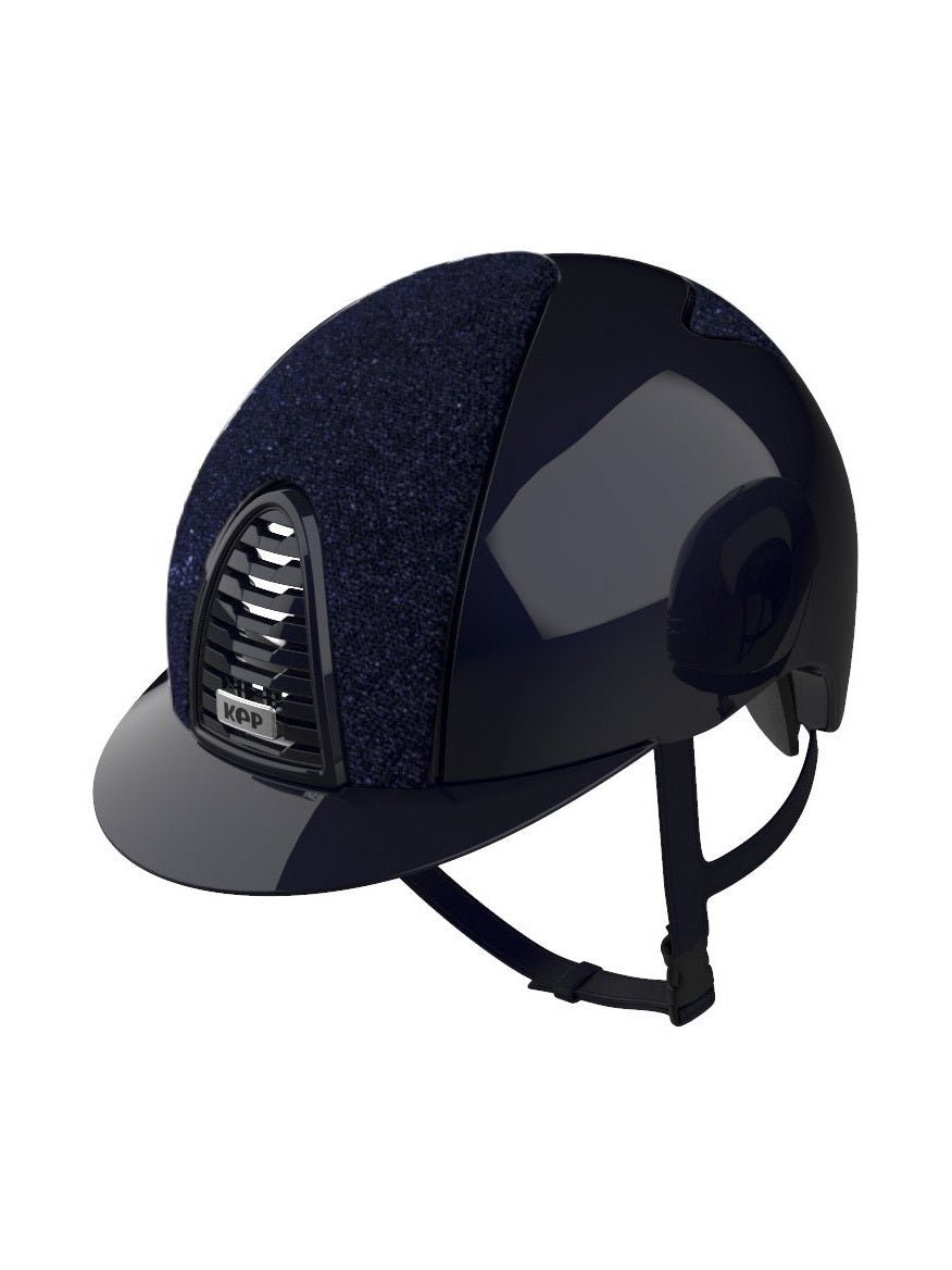 KEP ITALIA CROMO 2.0 POLISH KASK JEŹDZIECKI GLITTER GRANATOWY - KEP Italia Equishop