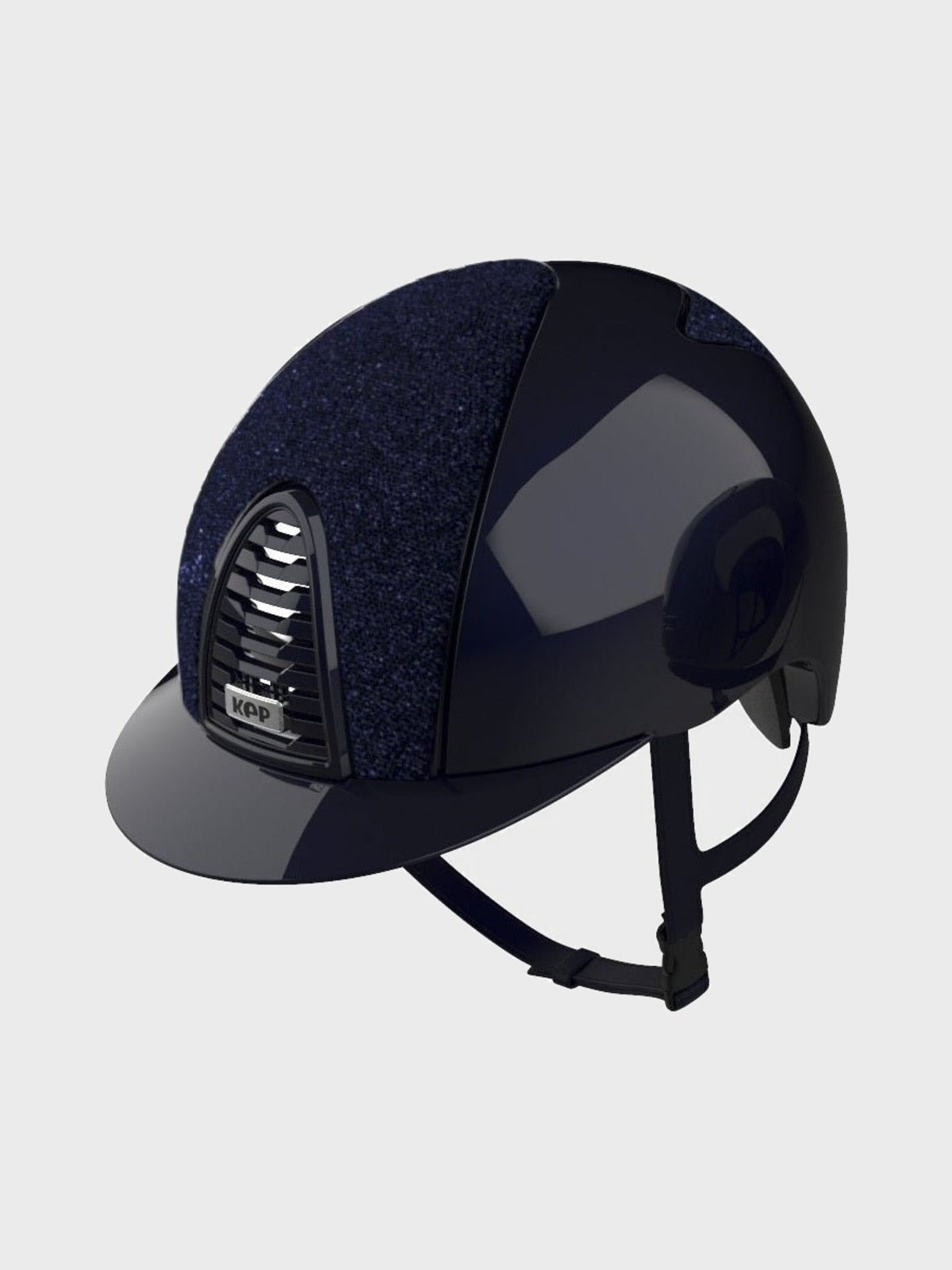 KEP ITALIA CROMO 2.0 POLISH KASK JEŹDZIECKI GLITTER GRANATOWY - KEP Italia Equishop