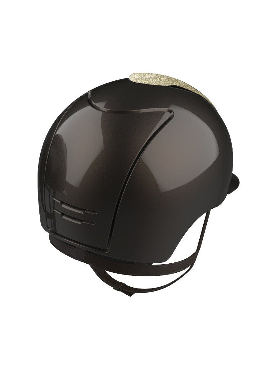 KEP ITALIA CROMO 2.0 POLISH KASK JEŹDZIECKI GOLD STAR BRĄZOWY - KEP Italia Equishop