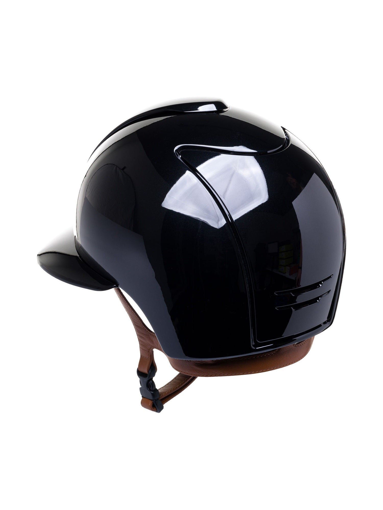 KEP ITALIA CROMO 2.0 POLISH KASK JEŹDZIECKI POLISH POLO VISOR/BEIGE CHIN/ROSE GOLD FRAME/RG BUTTON/ZIRCONS RG LOGO CZARNY - KEP Italia Equishop