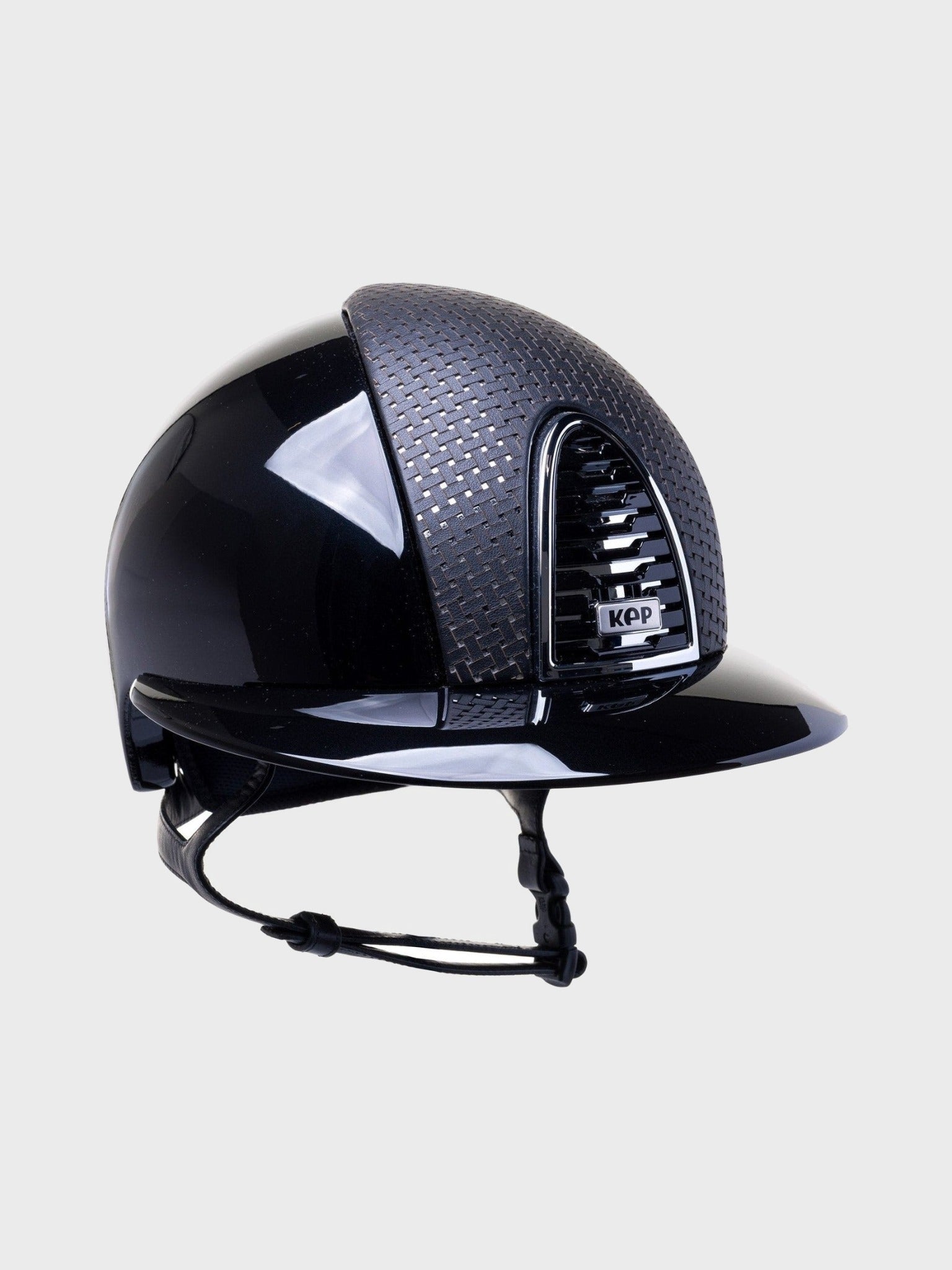 KEP ITALIA CROMO 2.0 POLISH KASK JEŹDZIECKI POLO VISOR / CHROME / VERONA FRONTAL CZARNY - Kep Italia Equishop