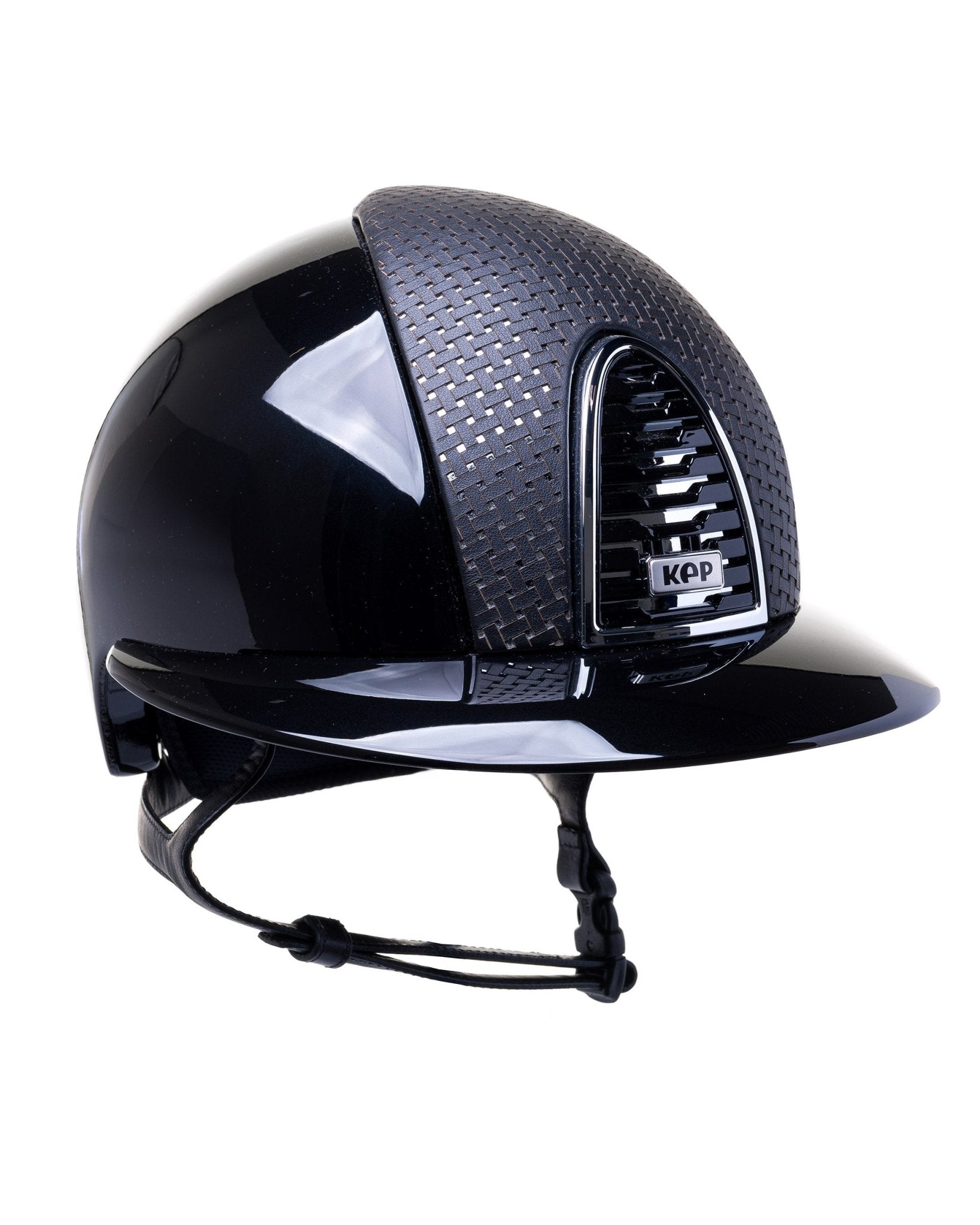 KEP ITALIA CROMO 2.0 POLISH KASK JEŹDZIECKI POLO VISOR / CHROME / VERONA FRONTAL CZARNY - Kep Italia Equishop