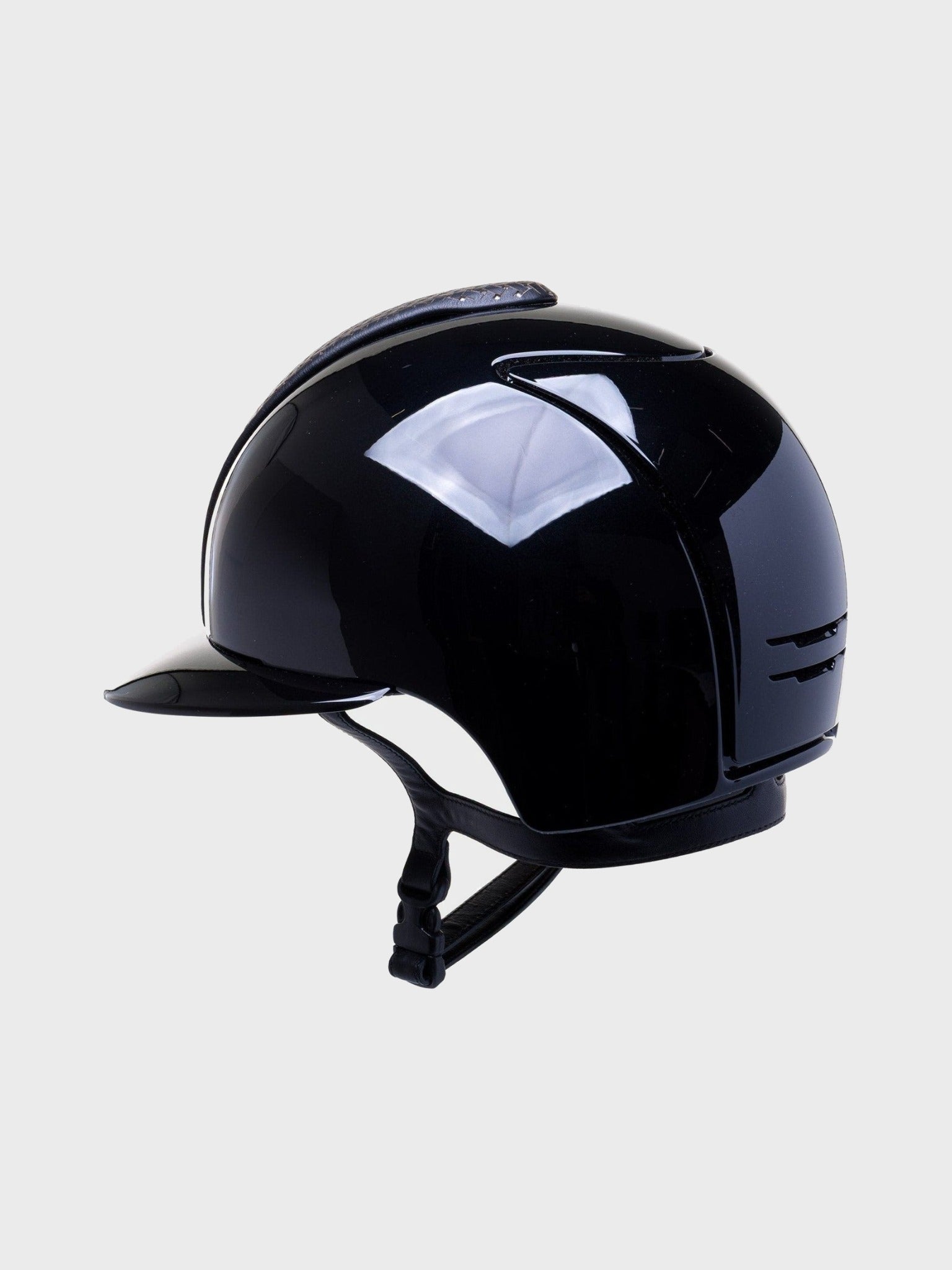 KEP ITALIA CROMO 2.0 POLISH KASK JEŹDZIECKI POLO VISOR / CHROME / VERONA FRONTAL CZARNY - Kep Italia Equishop