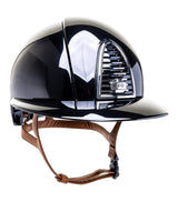 KEP ITALIA CROMO 2.0 POLISH KASK JEŹDZIECKI POLO VISOR/BEIGE CHIN/SILVER MIRROR/SHINE LOGO CZARNY - KEP Italia Equishop