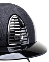 KEP ITALIA CROMO 2.0 POLISH KASK JEŹDZIECKI POLO VISOR/LUMINOR/MIRROR BLACK/SHINE LOGO CZARNY - KEP Italia Equishop