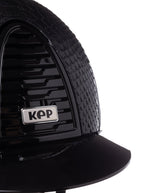 KEP ITALIA CROMO 2.0 POLISH KASK JEŹDZIECKI PYTHON MATT FRONT/POLISH VISORS FRAME/MIRROR CROMO BUTTON/SLV MATT LOGO CZARNY - KEP Italia Equishop