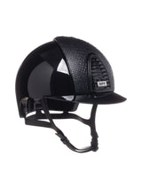 KEP ITALIA CROMO 2.0 POLISH KASK JEŹDZIECKI PYTHON MATT FRONT/POLISH VISORS FRAME/MIRROR CROMO BUTTON/SLV MATT LOGO CZARNY - KEP Italia Equishop