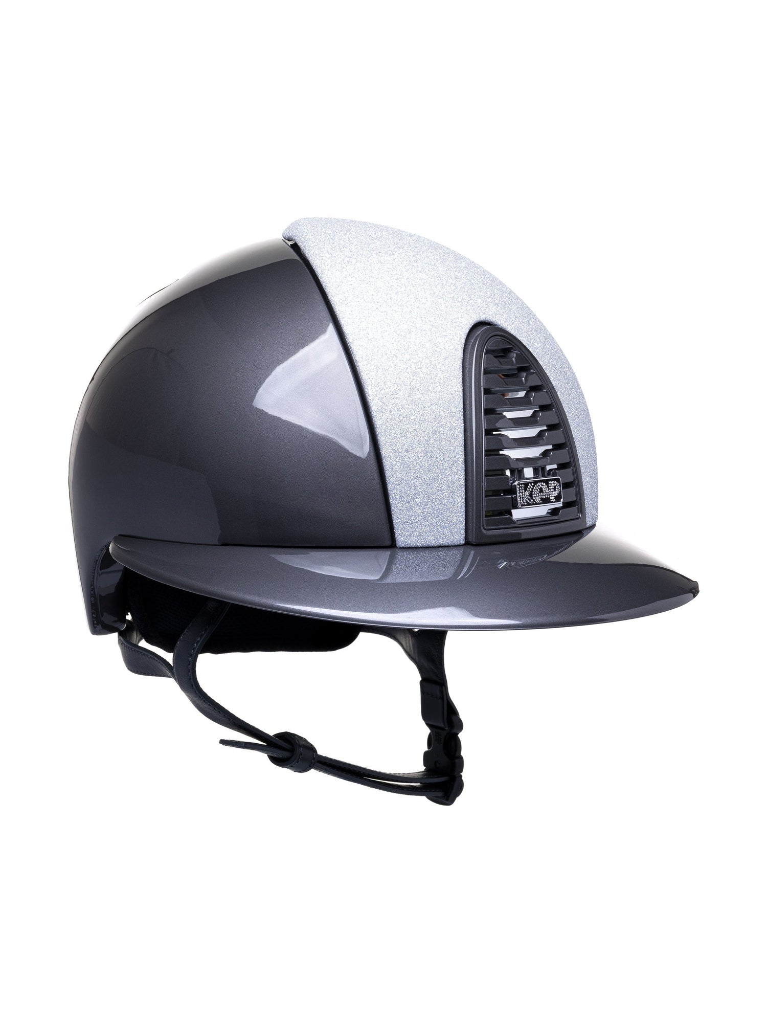 KEP ITALIA CROMO 2.0 POLISH KASK JEŹDZIECKI STAR SILVER FRONT SZARY - KEP Italia Equishop