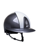 KEP ITALIA CROMO 2.0 POLISH KASK JEŹDZIECKI STAR SILVER FRONT SZARY - KEP Italia Equishop