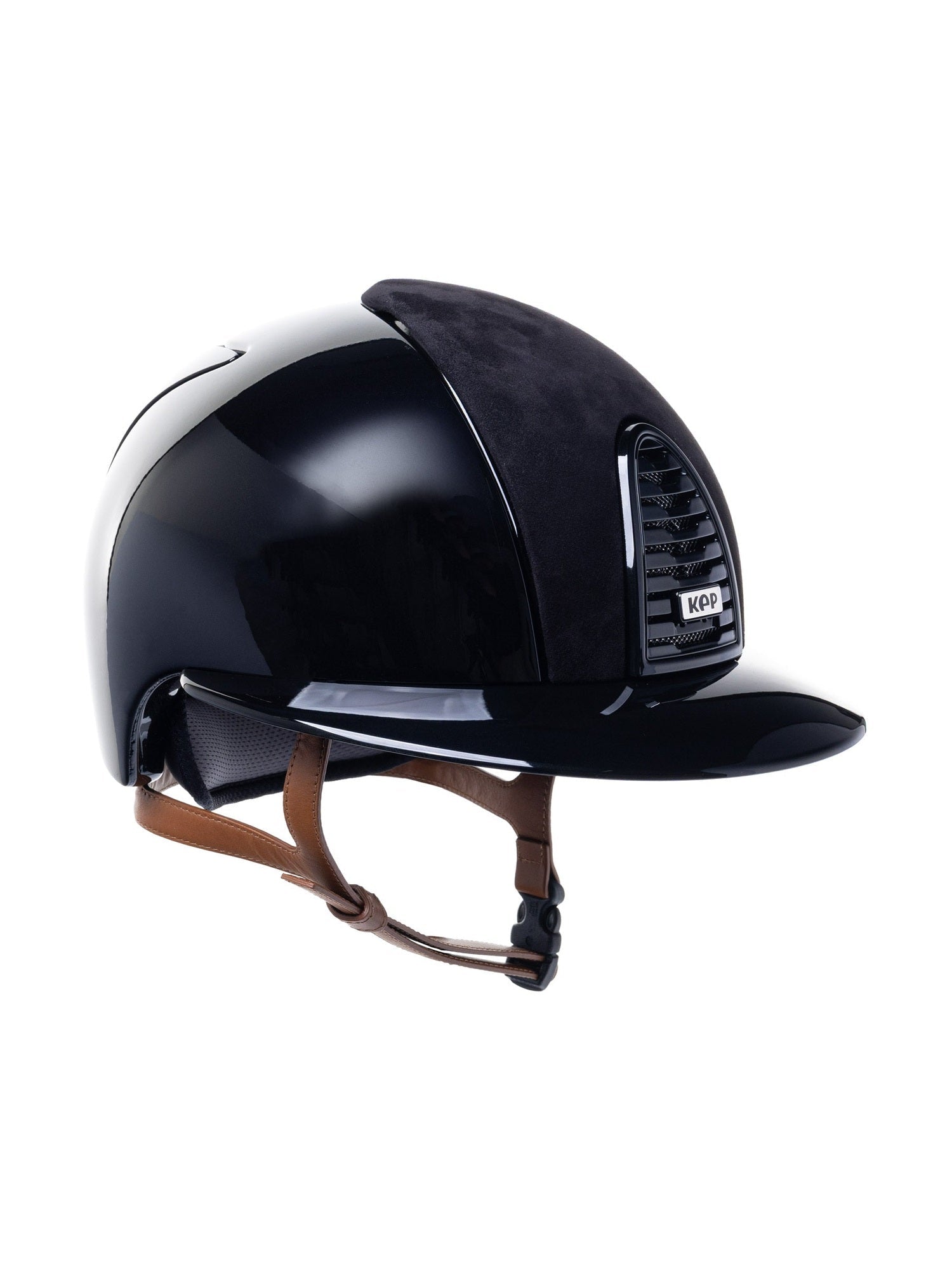 KEP ITALIA CROMO 2.0 POLISH KASK JEŹDZIECKI SUEDE FRONT / BEIGE CHIN CZARNY - KEP Italia Equishop