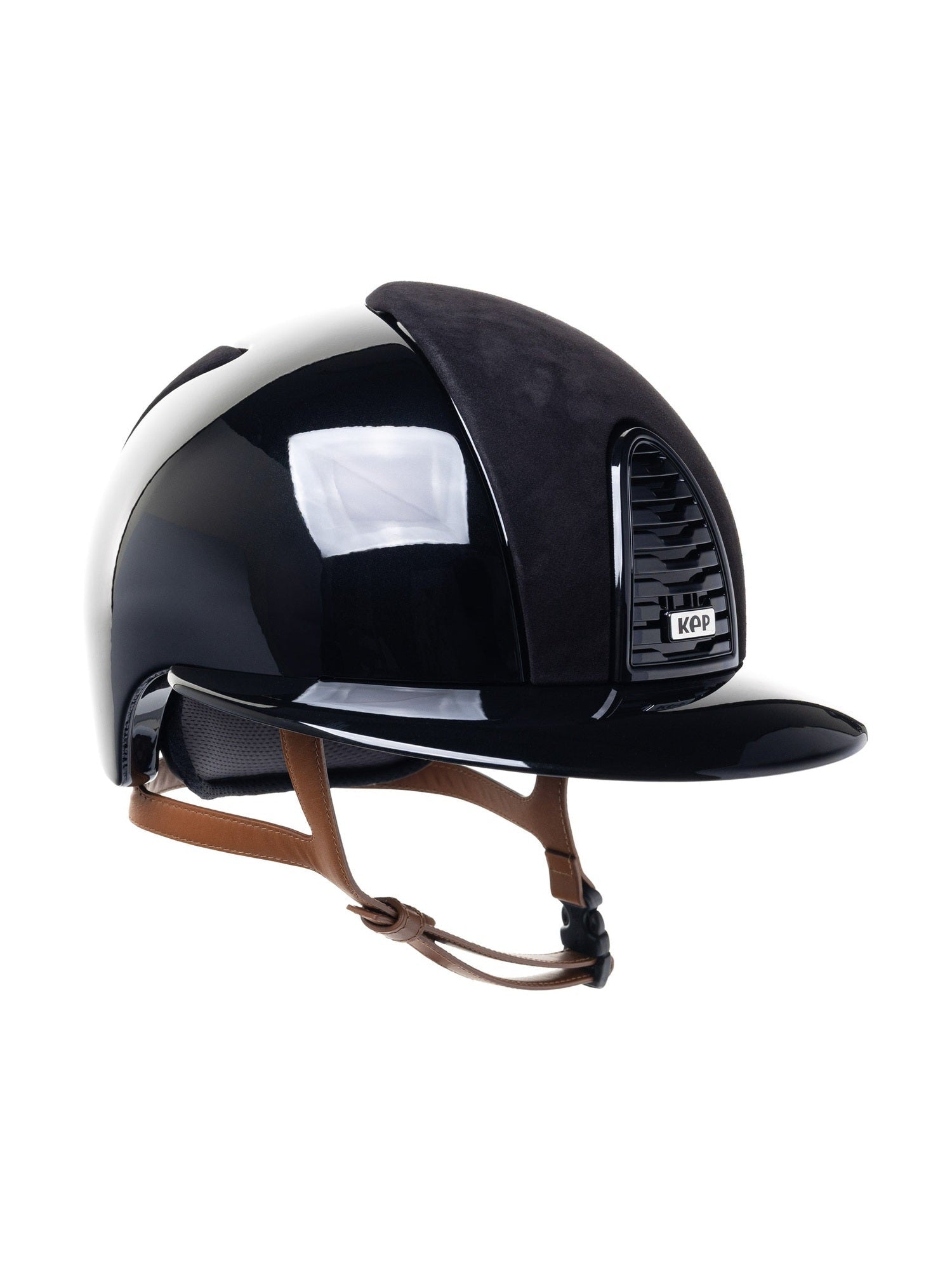 KEP ITALIA CROMO 2.0 POLISH KASK JEŹDZIECKI SUEDE PANELS / BEIGE CHIN CZARNY - KEP Italia Equishop