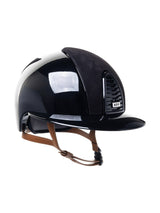 KEP ITALIA CROMO 2.0 POLISH KASK JEŹDZIECKI SUEDE PANELS / BEIGE CHIN CZARNY - KEP Italia Equishop