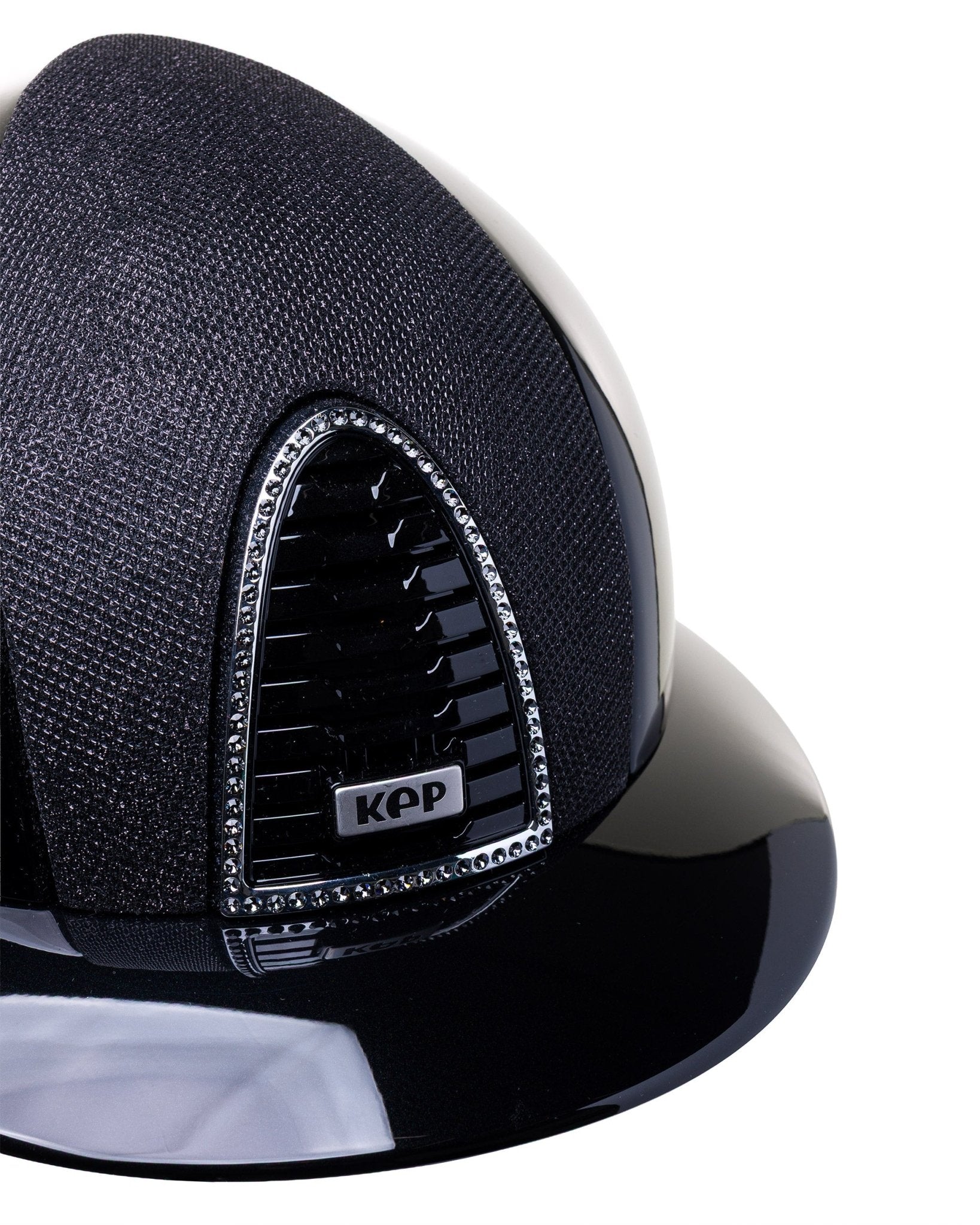KEP ITALIA CROMO 2.0 POLISH KASK JEŹDZIECKI SWARO SILVER NIGHT / LUMINOR INSERTS CZARNY - Kep Italia Equishop