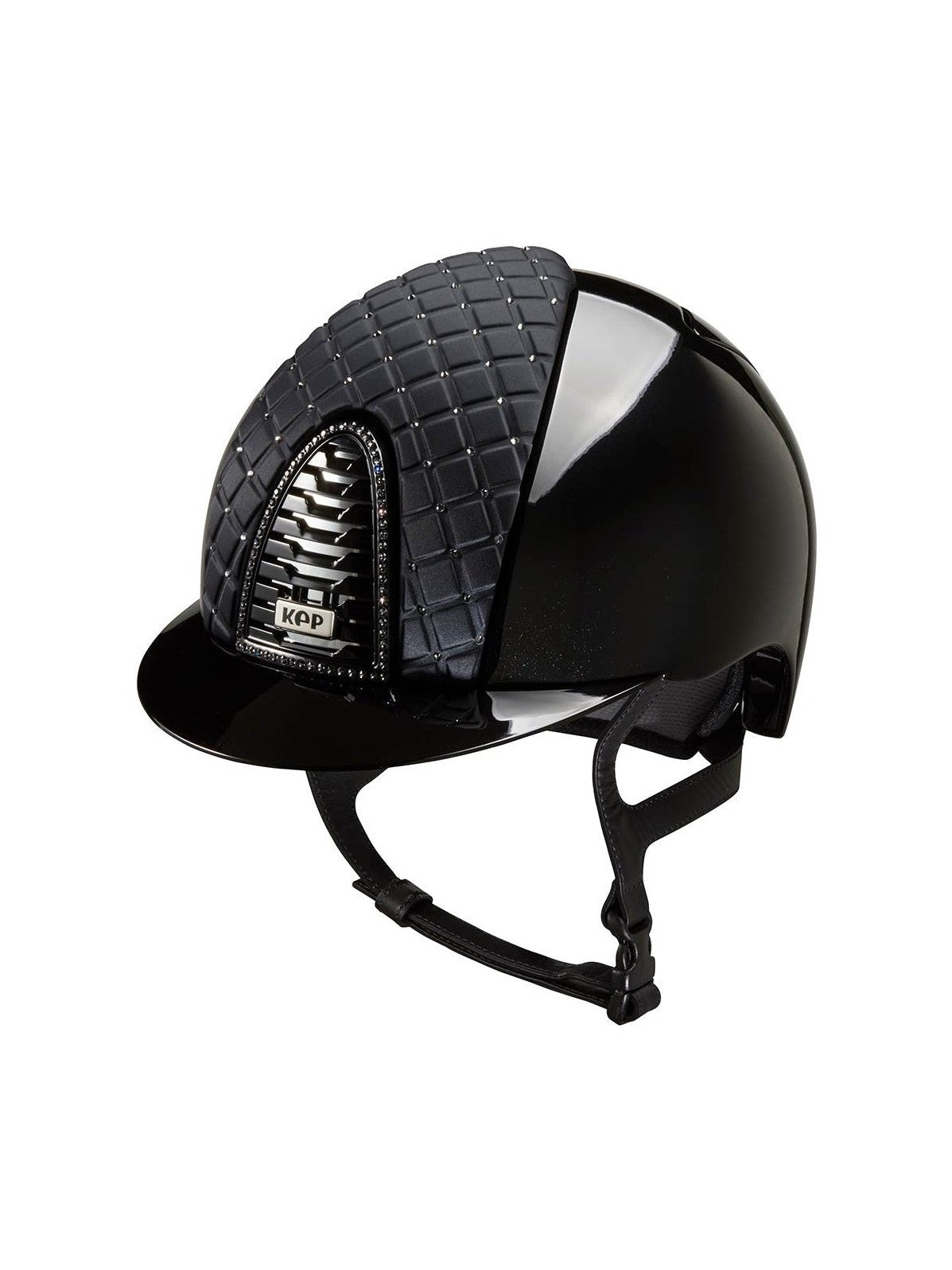 KEP ITALIA CROMO 2.0 POLISH METAL KASK JEŹDZIECKI MILANO SWAROVSKI CZARNY - KEP Italia Equishop