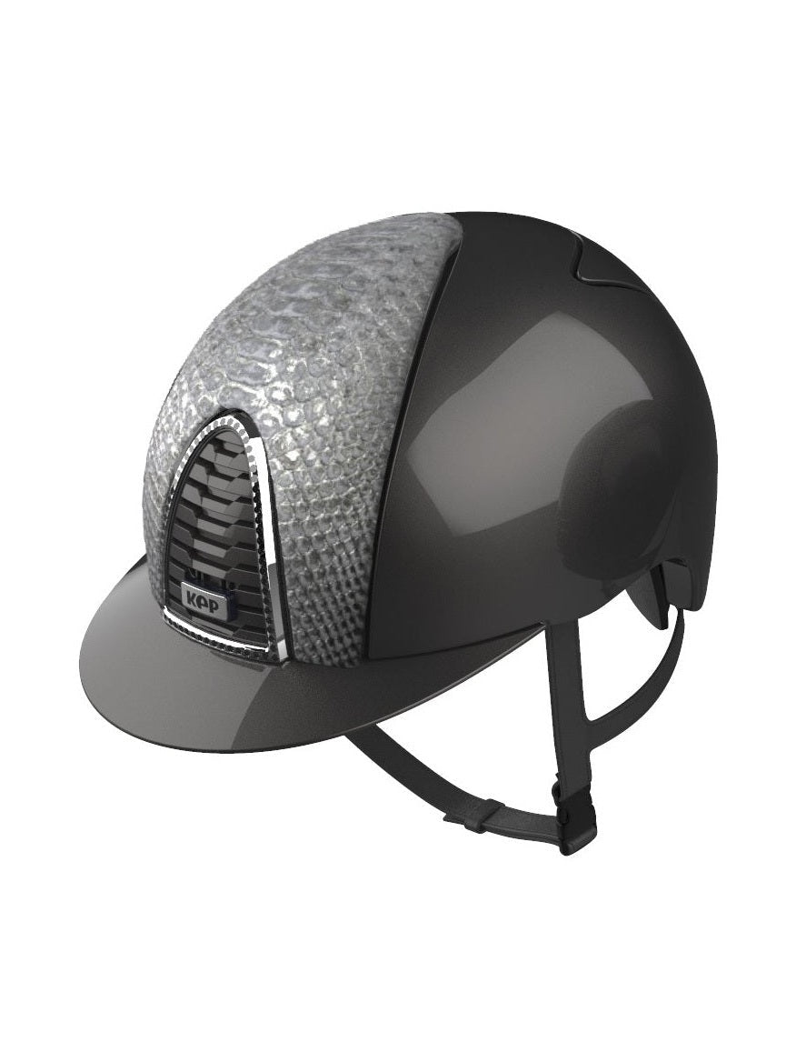 KEP ITALIA CROMO 2.0 PYTHON KASK JEŹDZIECKI SILVER SZARY - KEP Italia Equishop
