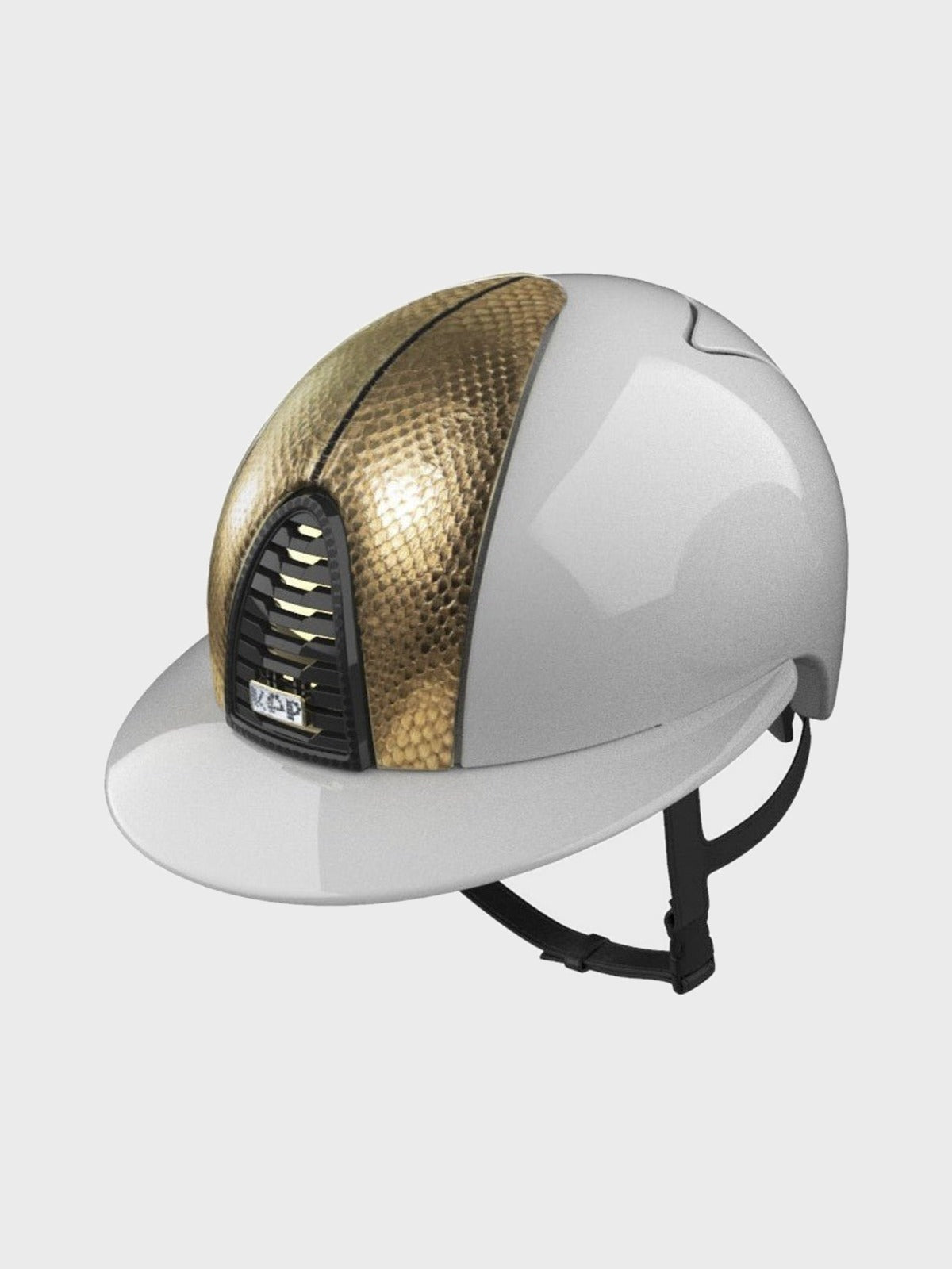 KEP ITALIA CROMO 2.0 SNAKE KASK JEŹDZIECKI METAL UNIVERSO BIAŁY - KEP Italia Equishop