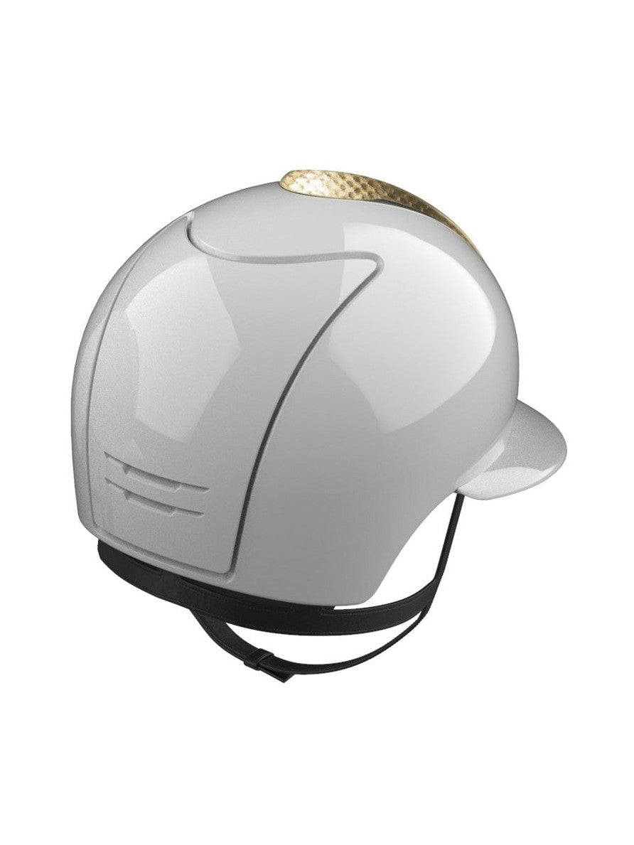 KEP ITALIA CROMO 2.0 SNAKE KASK JEŹDZIECKI METAL UNIVERSO BIAŁY - KEP Italia Equishop