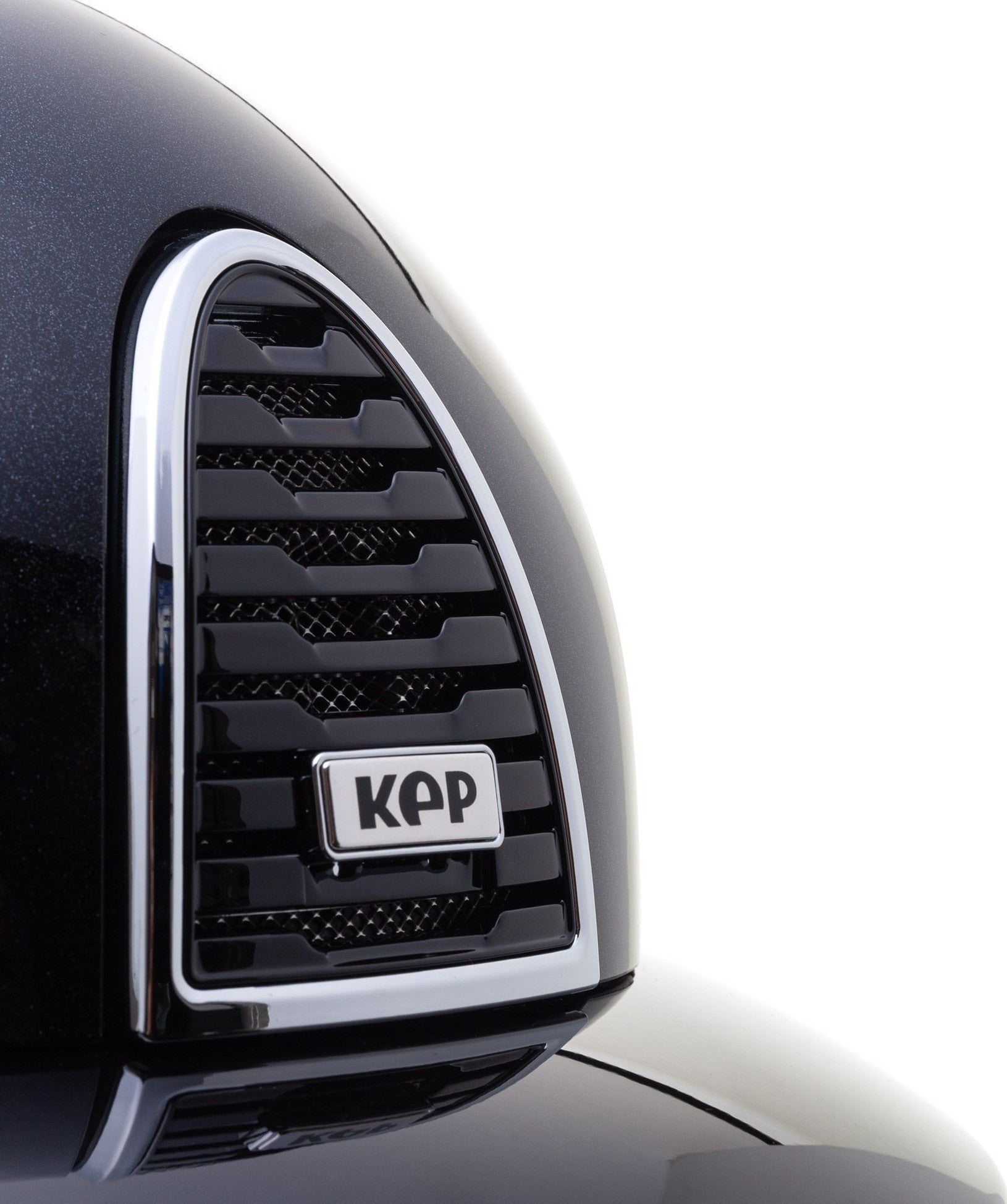 KEP ITALIA CROMO 2.0 TEXTILE KASK DIAMOND FRONT/POLISH VISOR GRID/BEIGE CHIN/MIRROR SLV/SLV SHINE LOGO CZARNY - KEP Italia Equishop