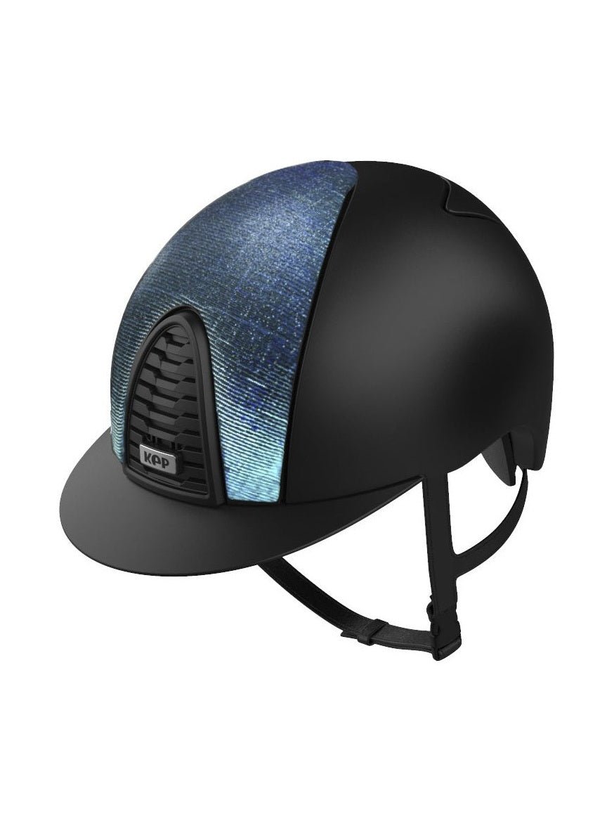 KEP ITALIA CROMO 2.0 TEXTILE KASK JEŹDZIECKI BLUE GALASSIA CZARNY - KEP Italia Equishop