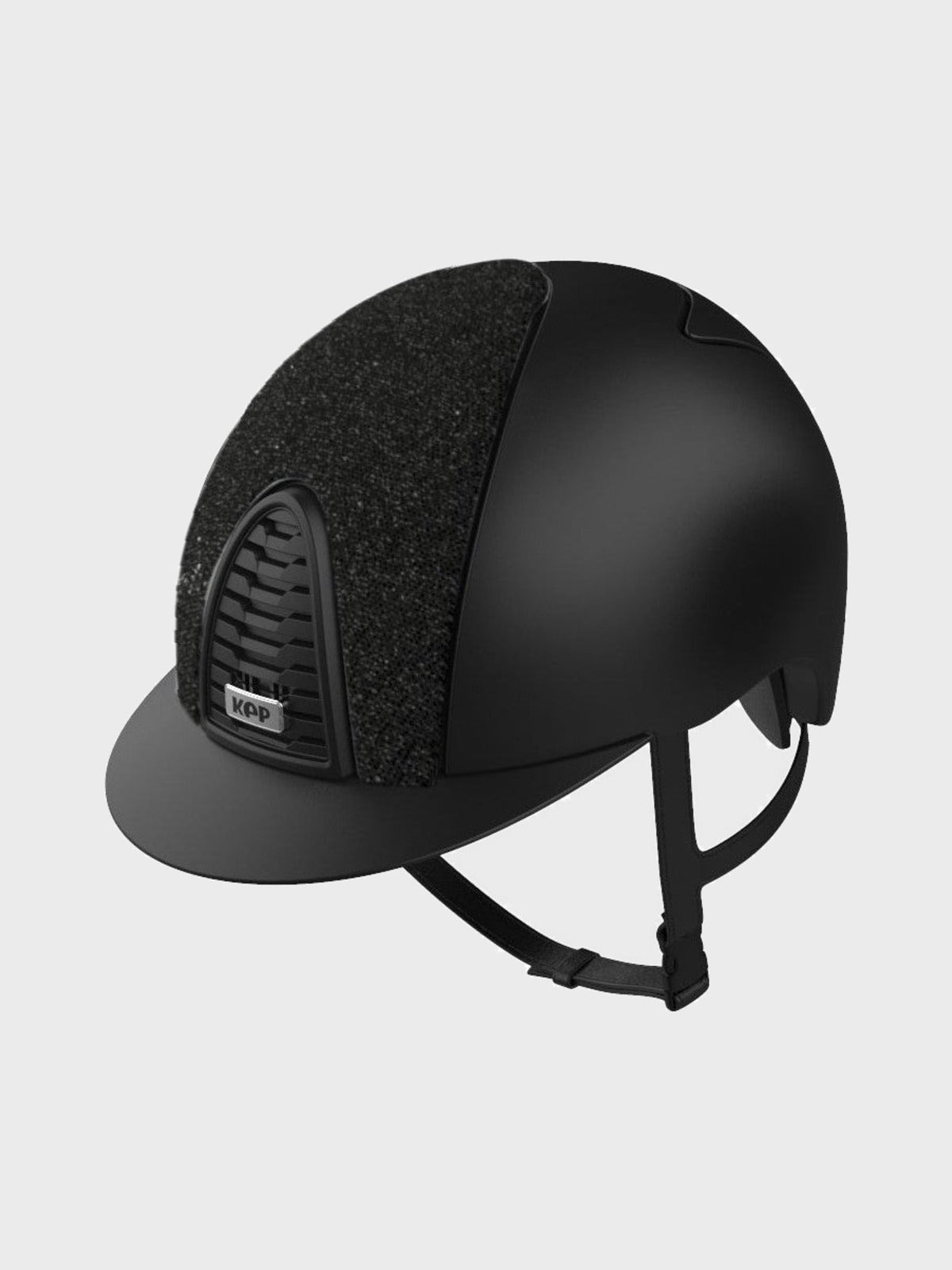 KEP ITALIA CROMO 2.0 TEXTILE KASK JEŹDZIECKI GLITTER CZARNY - KEP Italia Equishop