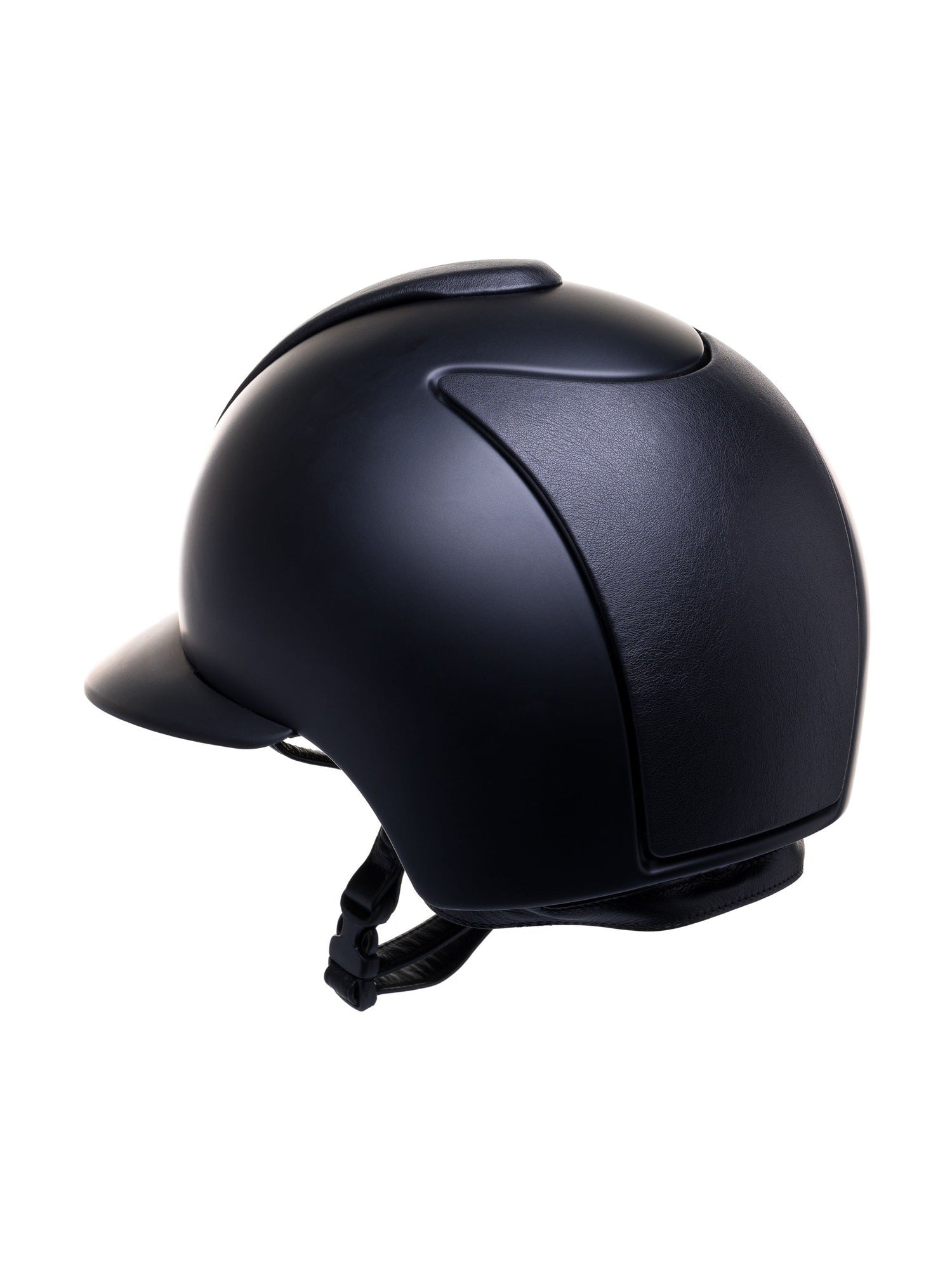 KEP ITALIA CROMO 2.0 TEXTILE KASK JEŹDZIECKI LEATHER FRONT REAR/CRISTALLI SUEDE LOGO CZARNY - KEP Italia Equishop