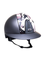 KEP ITALIA CROMO 2.0 TEXTILE KASK JEŹDZIECKI PEGASUS INSERTS/CRYSTALS SILVER NIGHT SZARY - KEP Italia Equishop