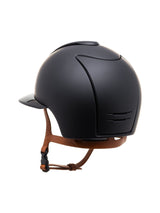 KEP ITALIA CROMO 2.0 TEXTILE KASK JEŹDZIECKI POLISH FRONT/POLISH POLO VISOR/BEIGE CHIN/ROSE GOLD FRAME/ZIRCONS RG LOGO CZARNY - KEP Italia Equishop
