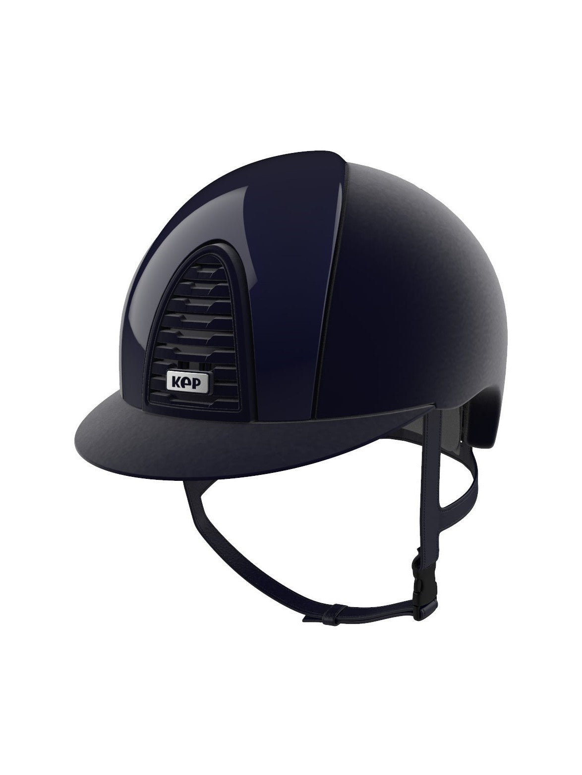 KEP ITALIA CROMO 2.0 VELVET KASK JEŹDZIECKI POLISH GRANATOWY - KEP Italia Equishop