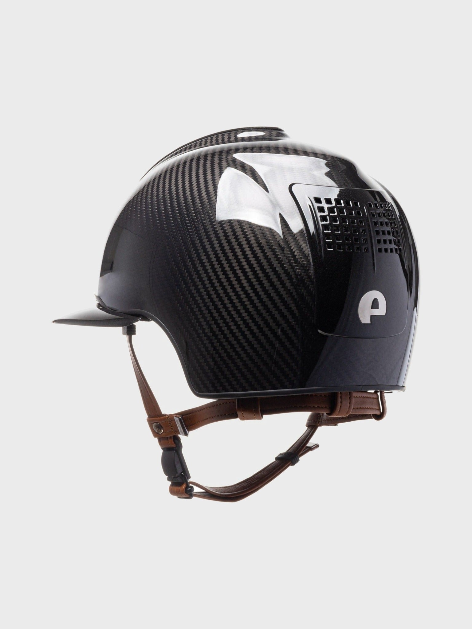 KEP ITALIA E - LIGHT KASK JEŹDZIECKI SHINE/3 METAL INSERTS POLO VISOR/BEIGE/MIRROR LOGO CZARNY - KEP Italia Equishop