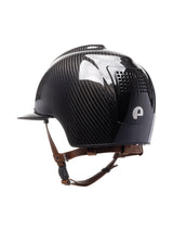 KEP ITALIA E - LIGHT KASK JEŹDZIECKI SHINE/3 METAL INSERTS POLO VISOR/BEIGE/MIRROR LOGO CZARNY - KEP Italia Equishop