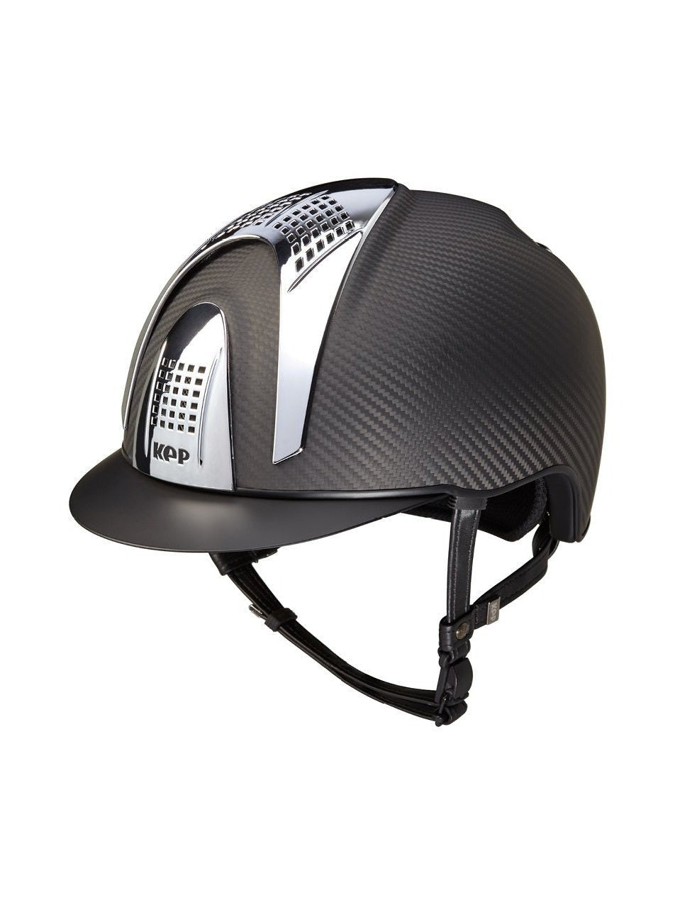 KEP ITALIA E - LIGHT MATT KASK JEŹDZIECKI CZARNY / SREBRNY - KEP Italia Equishop