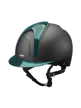 KEP ITALIA E - LIGHT MATT KASK JEŹDZIECKI METAL CZARNY / ZIELONY - KEP Italia Equishop