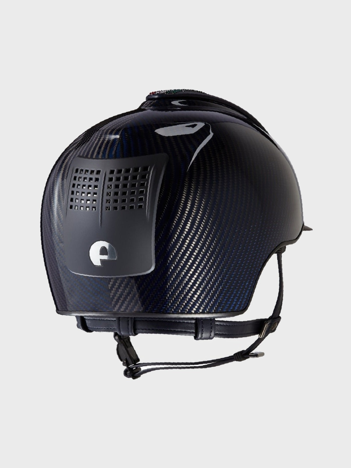 KEP ITALIA E - LIGHT SHINE KASK JEŹDZIECKI MATT VISOR SWARO GRANATOWY - KEP Italia Equishop