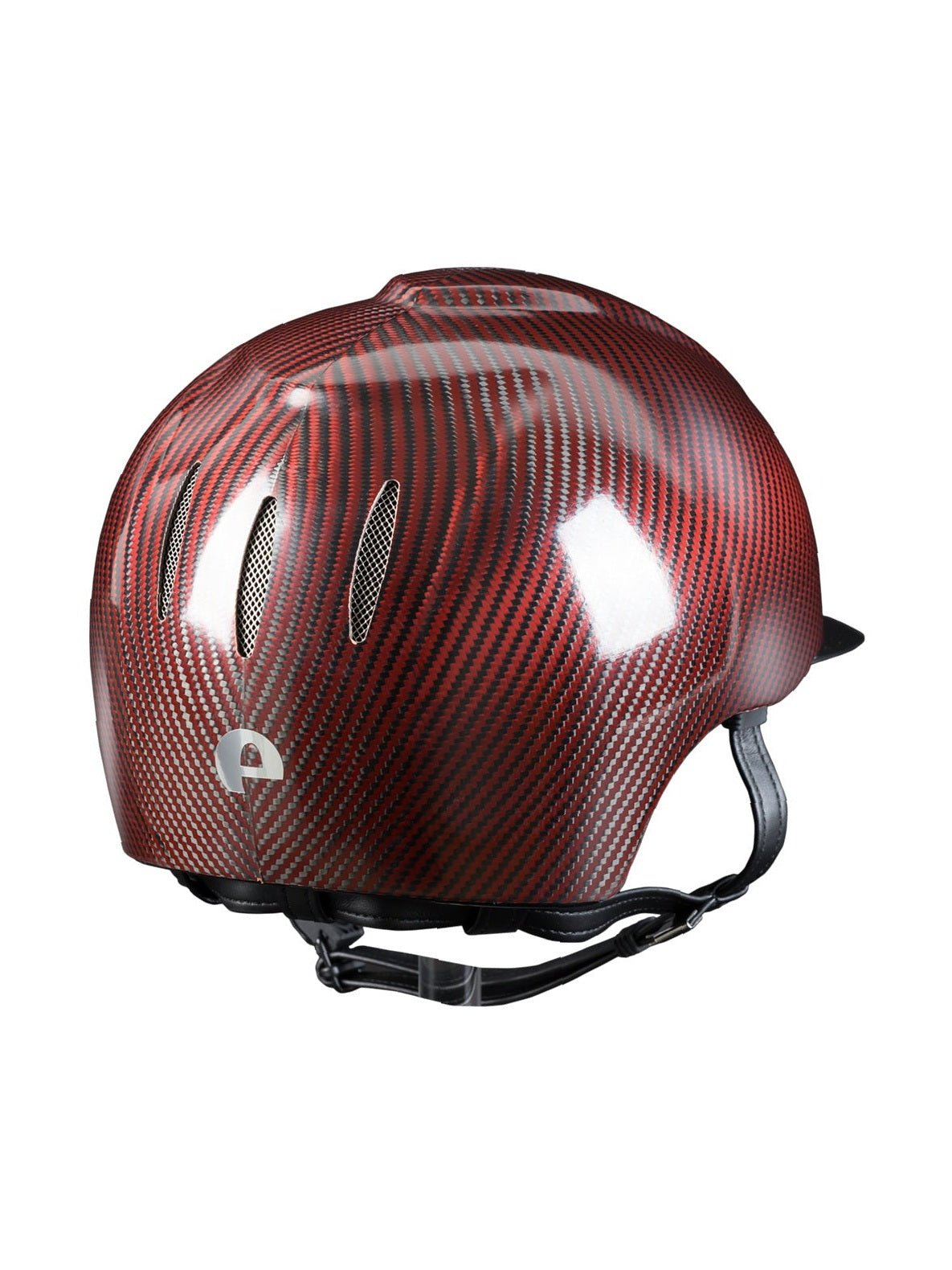 KEP ITALIA E - LIGHT SHINE KASK JEŹDZIECKI METAL BLACK VISOR CZERWONY - KEP Italia Equishop
