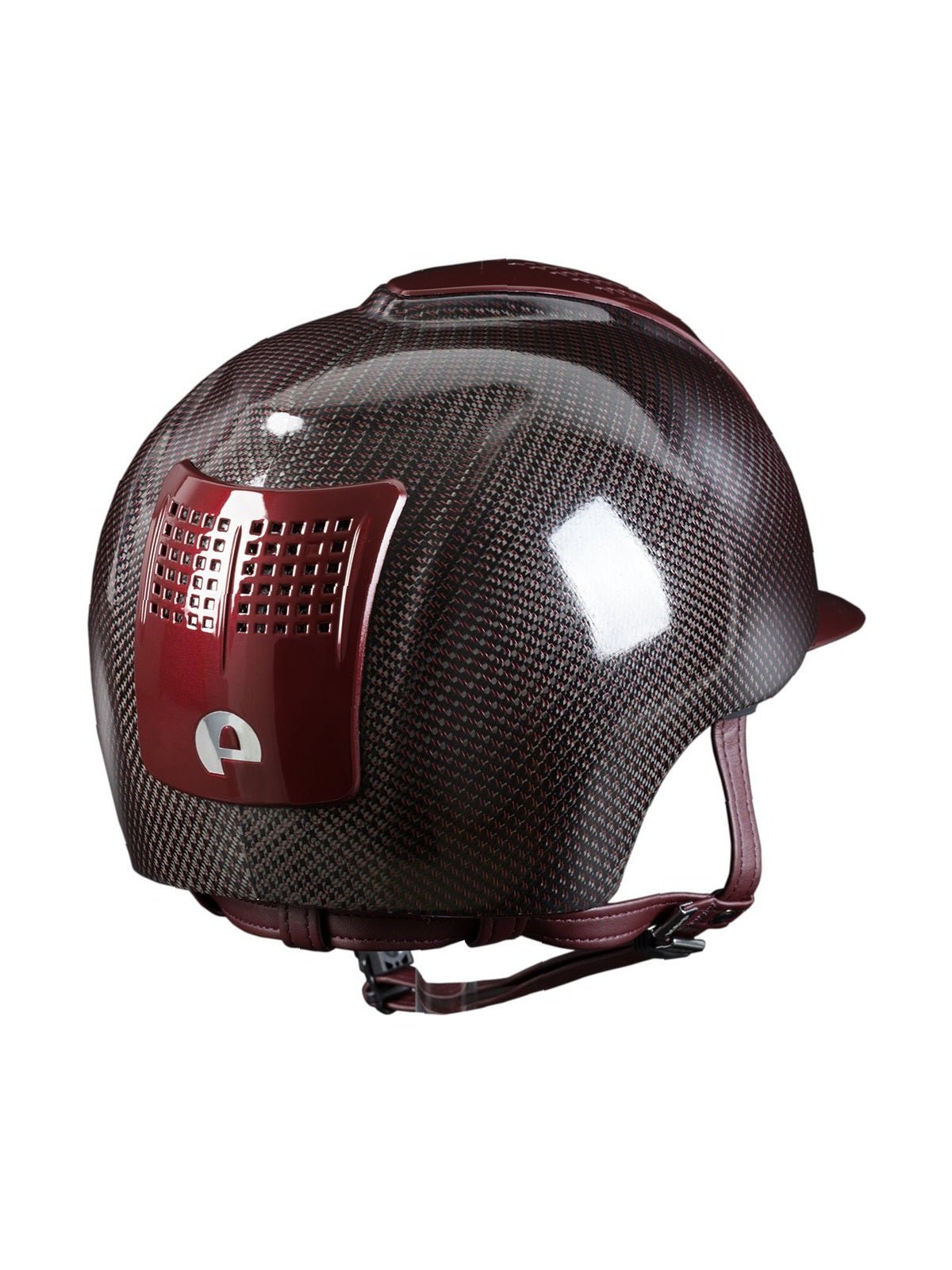 KEP ITALIA E - LIGHT SHINE KASK JEŹDZIECKI METAL BORDEAUX VISOR CZARNY - KEP Italia Equishop