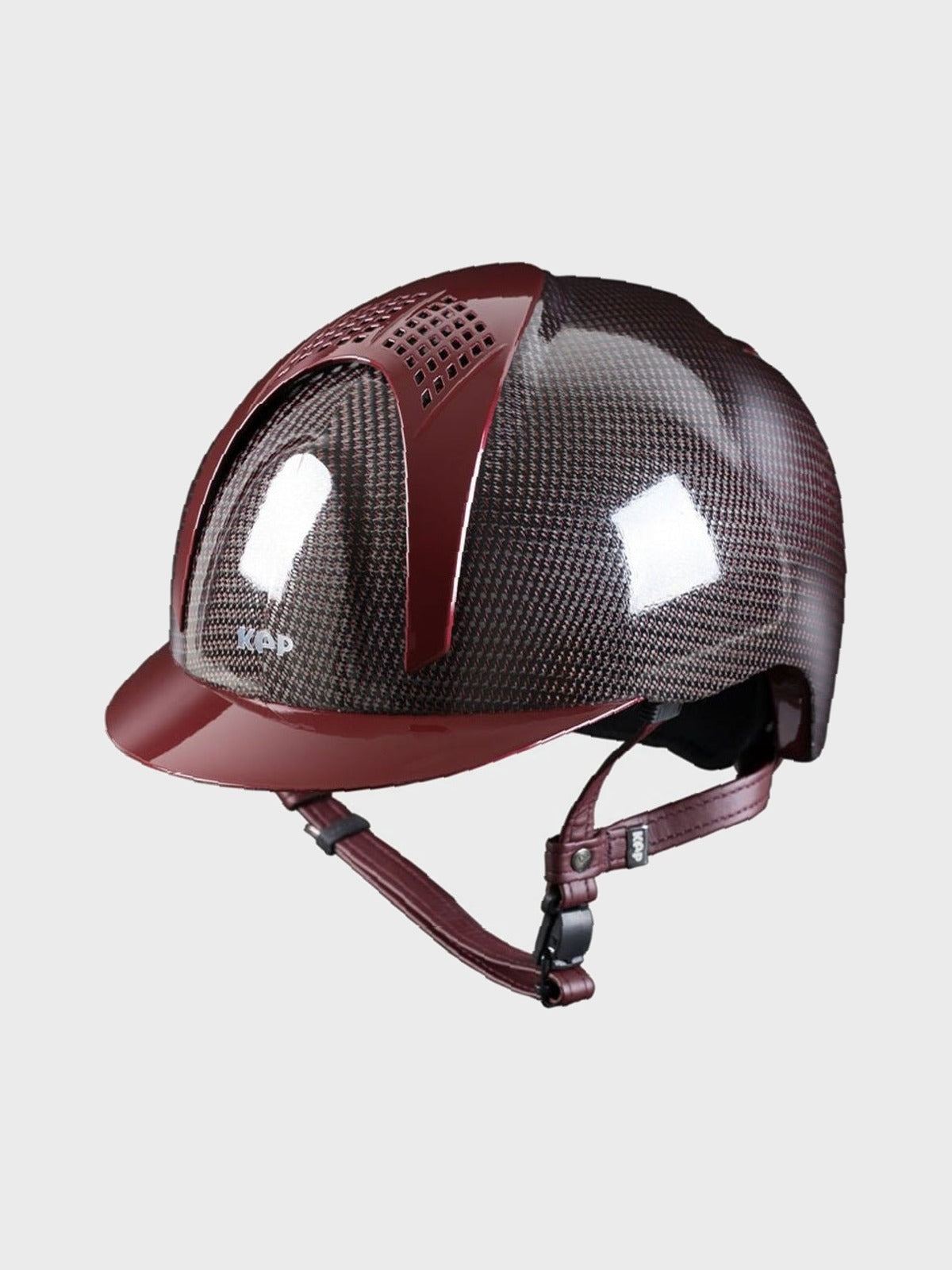 KEP ITALIA E - LIGHT SHINE KASK JEŹDZIECKI METAL BORDEAUX VISOR CZARNY - KEP Italia Equishop