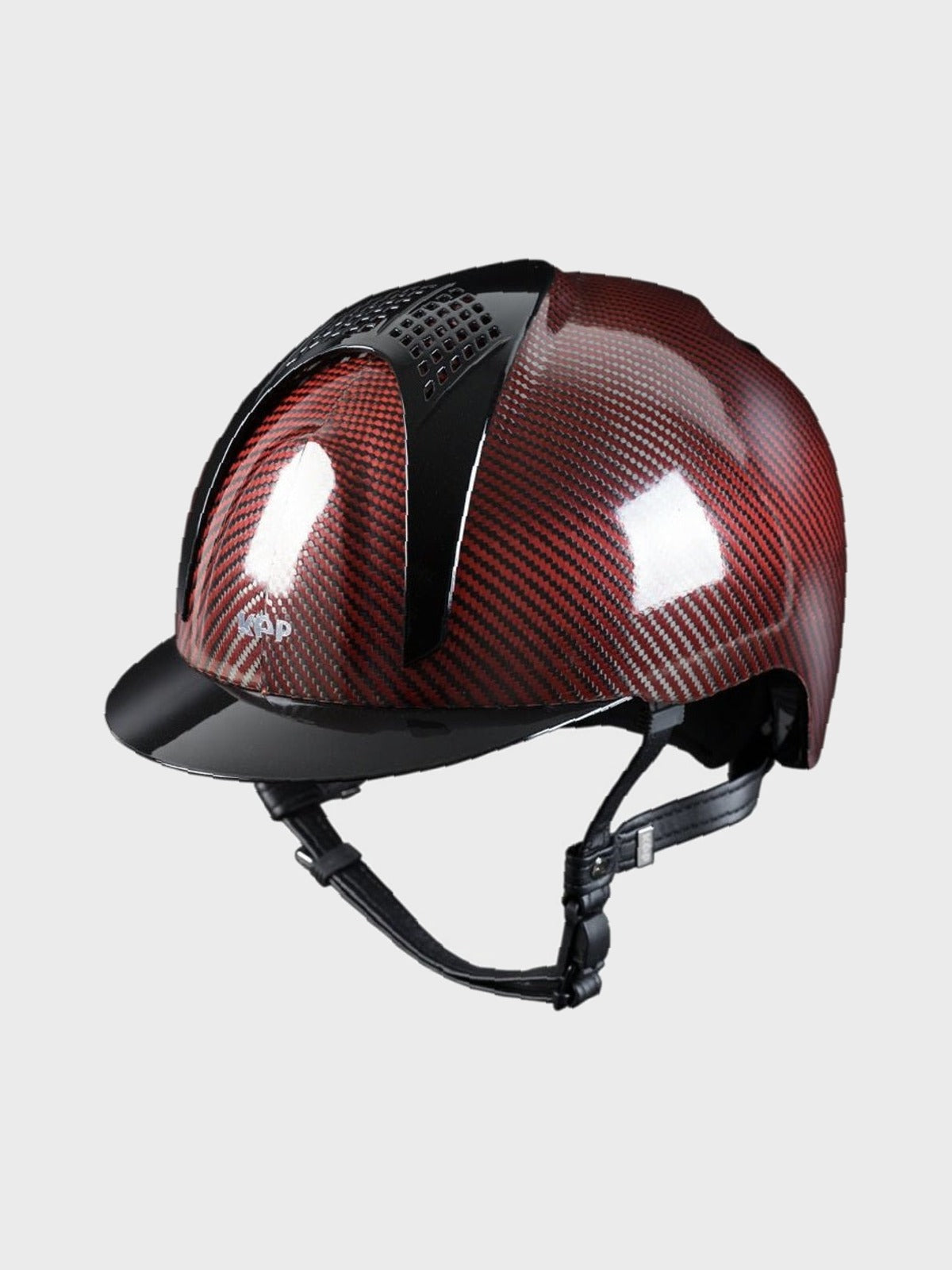 KEP ITALIA E - LIGHT SHINE KASK JEŹDZIECKI METAL CZERWONY / CZARNY - KEP Italia Equishop