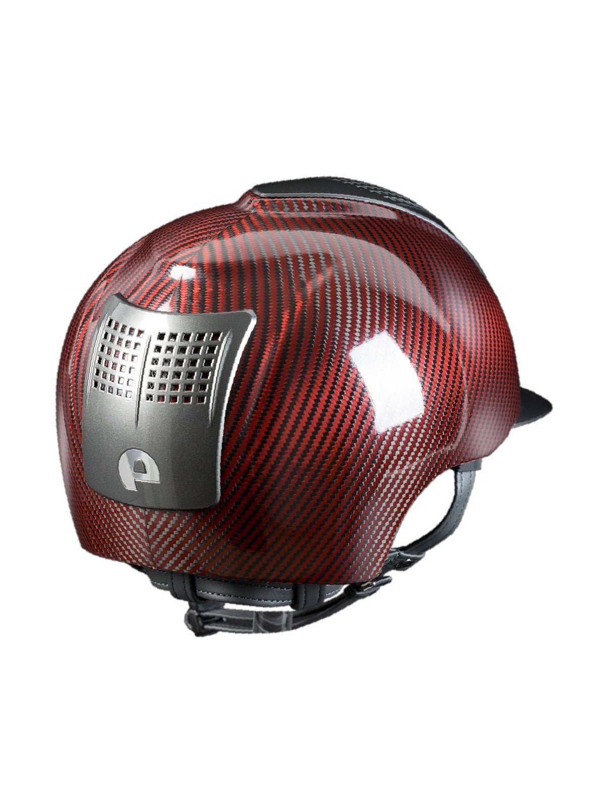 KEP ITALIA E - LIGHT SHINE KASK JEŹDZIECKI METAL CZERWONY / SZARY - KEP Italia Equishop