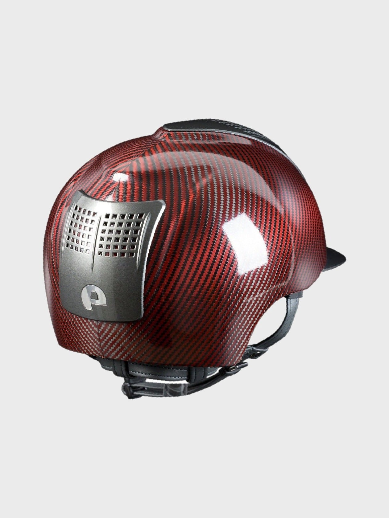 KEP ITALIA E - LIGHT SHINE KASK JEŹDZIECKI METAL CZERWONY / SZARY - KEP Italia Equishop