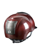 KEP ITALIA E - LIGHT SHINE KASK JEŹDZIECKI METAL CZERWONY / SZARY - KEP Italia Equishop