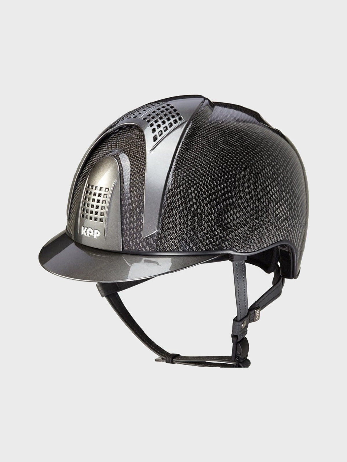 KEP ITALIA E - LIGHT SHINE KASK JEŹDZIECKI TITANIUM CZARNY / SZARY - KEP Italia Equishop