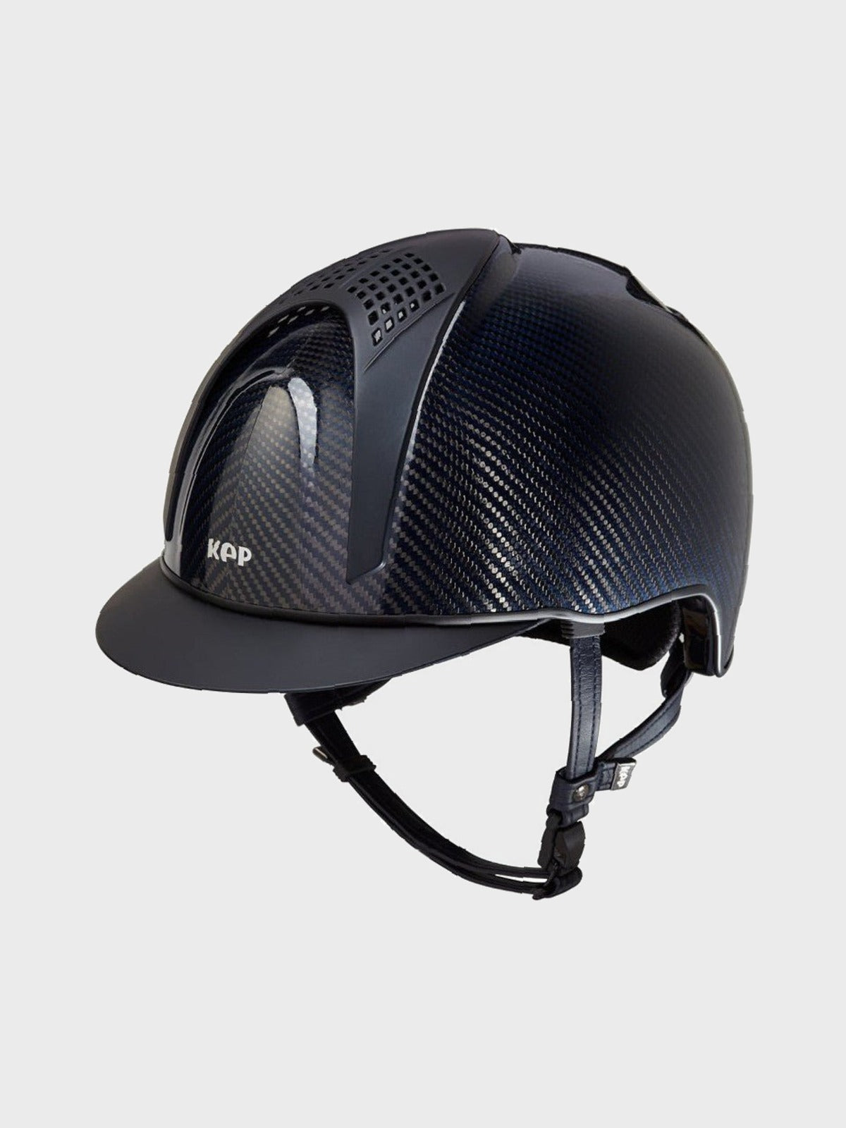 KEP ITALIA E - LIGHT SHINE KASK JEŹDZIECKI TITANIUM MATT GRANATOWY / CZARNY - KEP Italia Equishop