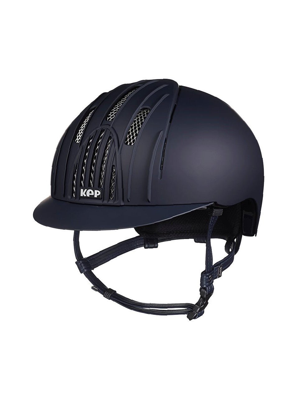 KEP ITALIA FAST CHROME GRIDS KASK JEŹDZIECKI GRANATOWY - KEP Italia Equishop