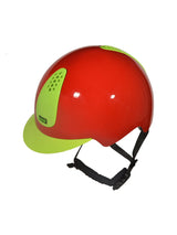 KEP ITALIA KEPPY KASK JEŹDZIECKI DZIECIĘCY CZERWONY / ZIELONY - KEP Italia Equishop