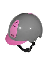 KEP ITALIA KEPPY KASK JEŹDZIECKI DZIECIĘCY SZARY / RÓŻOWY - KEP Italia Equishop