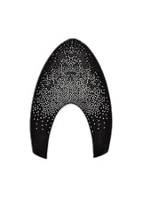 KEP ITALIA PANEL DO KASKU NEBULA SILVER CZARNY PRZEDNI - Kep Italia Equishop
