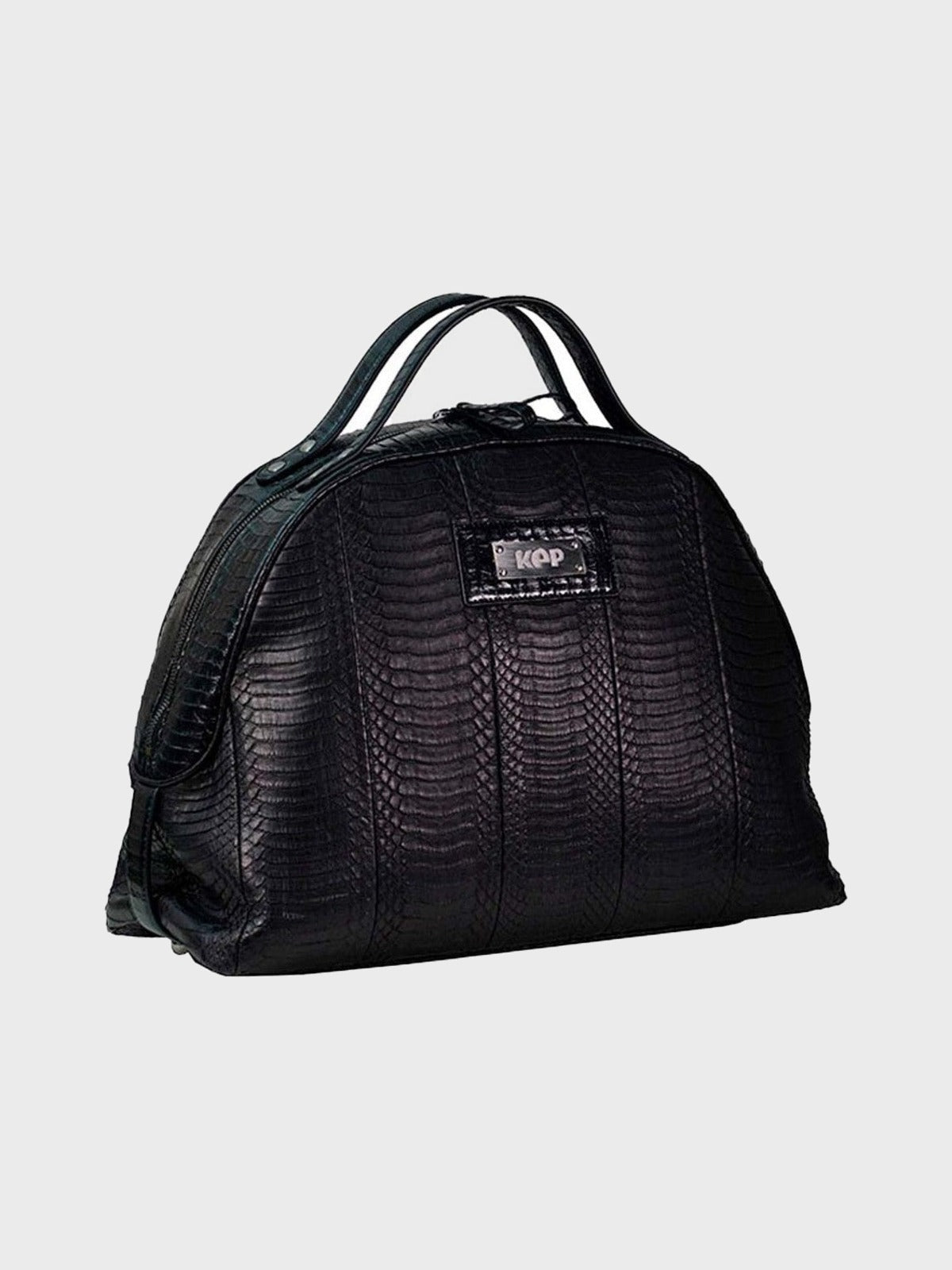 KEP ITALIA SKÓRZANA TORBA NA KASK JEŹDZIECKI SNAKE CZARNA - KEP Italia Equishop